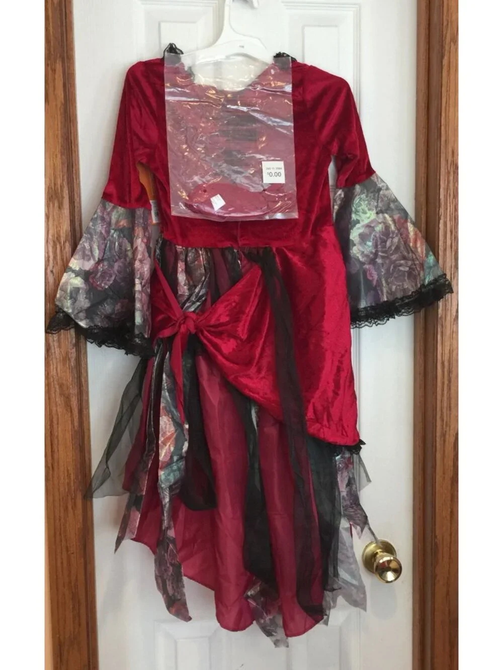 Hyde & EEK! Kids Medium 8 Red Velvet Pirate Dress & Banana Costume
